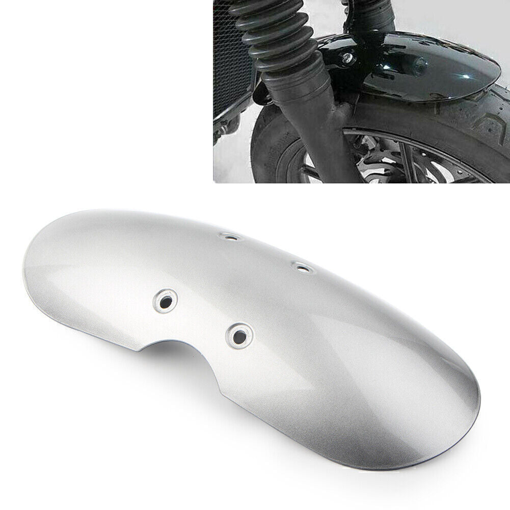 Silver Front Fender Mudguard Cover Protect For2001-2016 Scrambler / Thruxton 900 Q