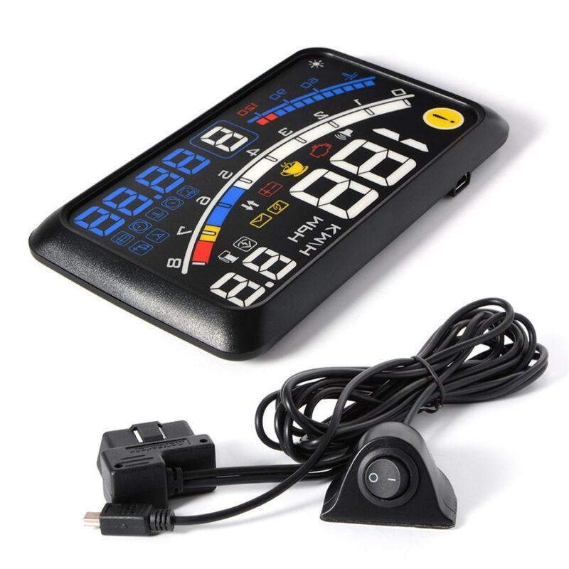 OBD2 Dashboard Speedometer Projector Speed Warning 5.5-inch Car HUD Head-Up Display n