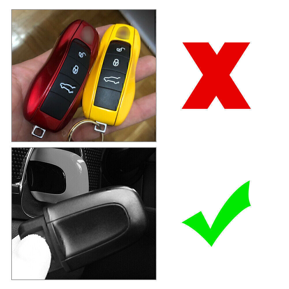 Start Passive Keyless Enter Auto Key Cover Case One Button for Cayenne Macan ABS Q