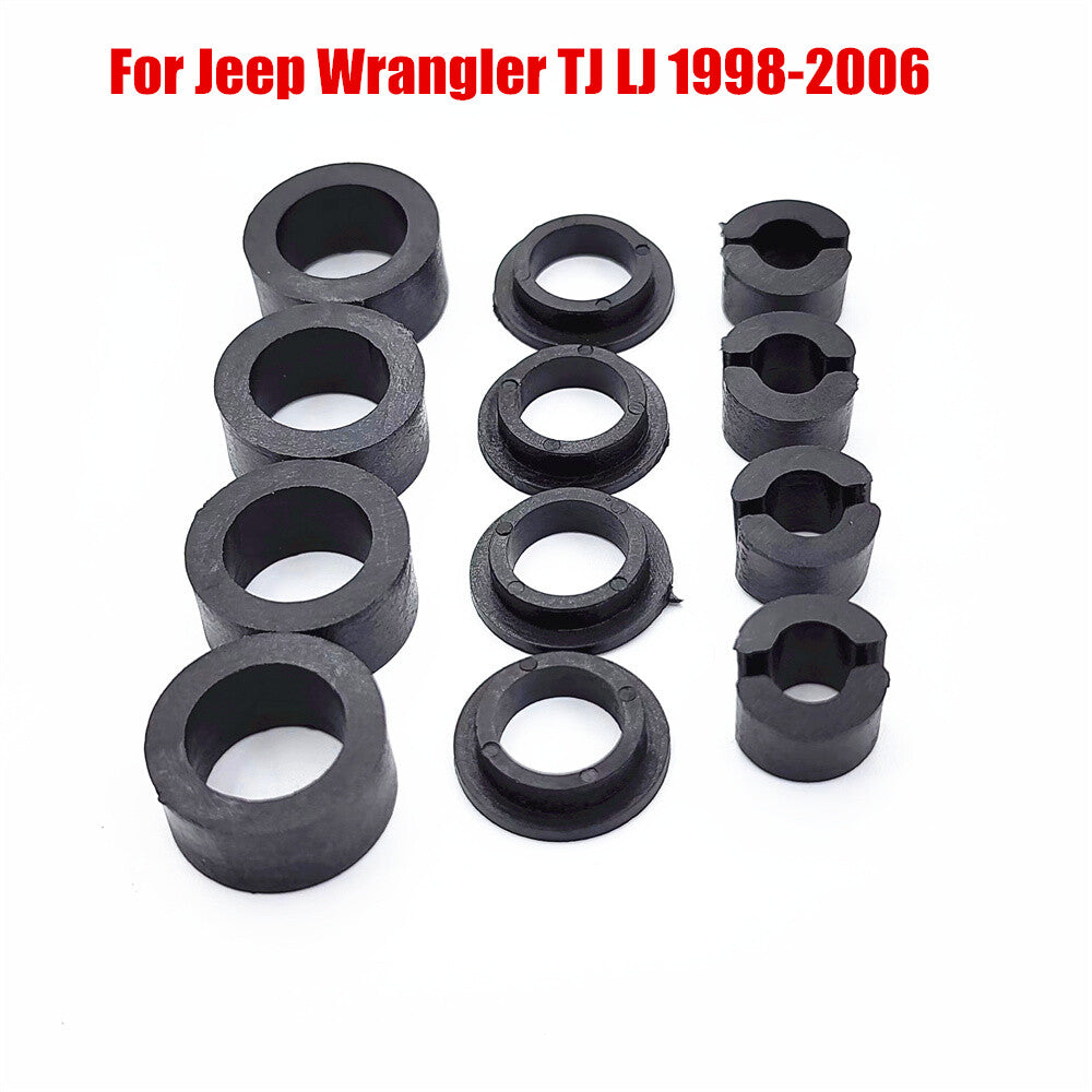 Front for Seat Support Bushings Set Replacement for Jeep for Wrangler TJ LJ 1998-2006 Q