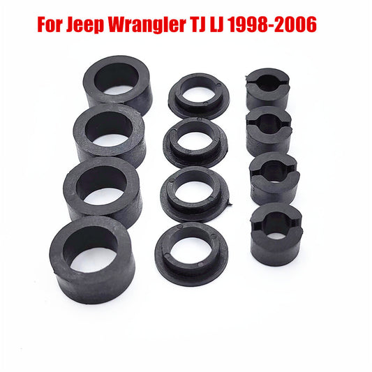 Front for Seat Support Bushings Set Replacement for Jeep for Wrangler TJ LJ 1998-2006 Q