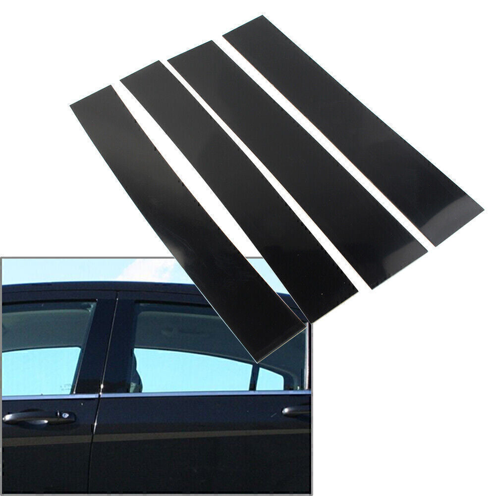 4PC Door Trim Pillar Posts Set Piano Cover for Ford F150 04-14 EXTENDED/SUPERCAB