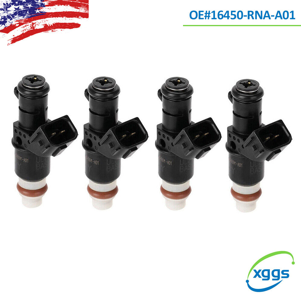 4Pcs for HONDA FIT 2009-2013 for CIVIC 2006-2011 New Fuel Injectors 16450-RNA-A01