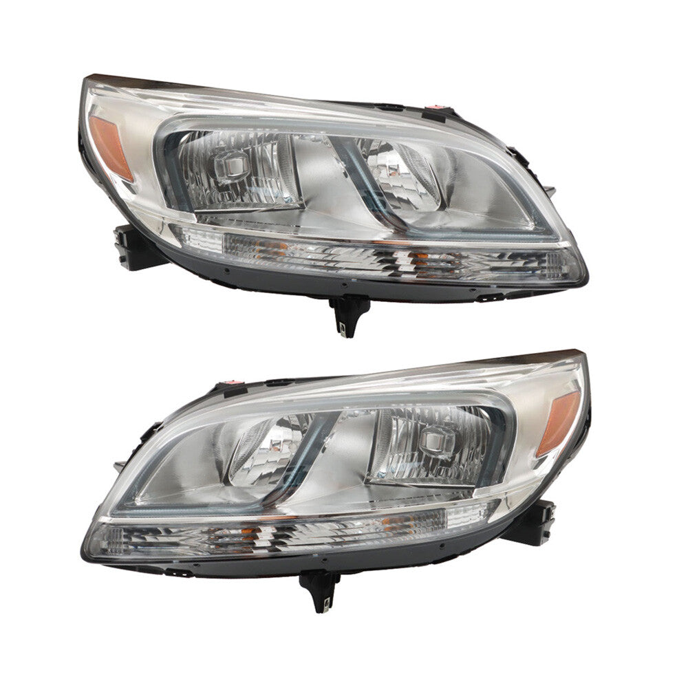 A pair of L+R headlights for the Malibu LS 2013-2015/2016 limited edition LS, halogen chrome. n