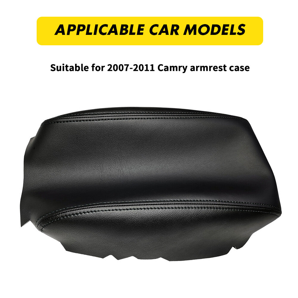 Leather center console cover/armrest protector for 2007-2011 for Camry , black. n