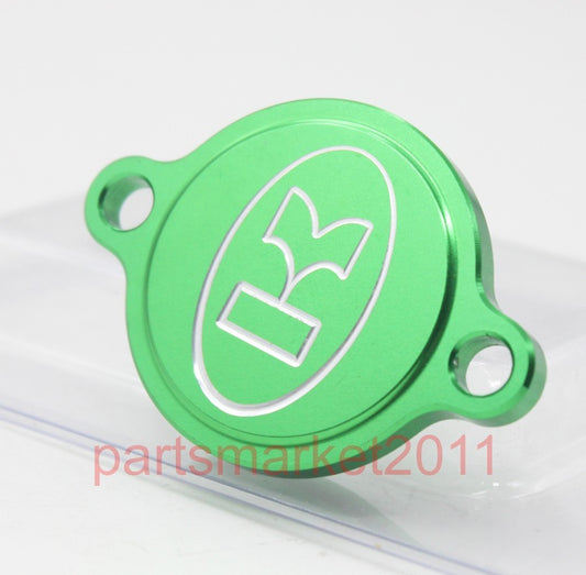 Green CNC Oil Filter Cover Cap for Kawasaki KXF250 KX250F 2005-2016 Bike Enduro