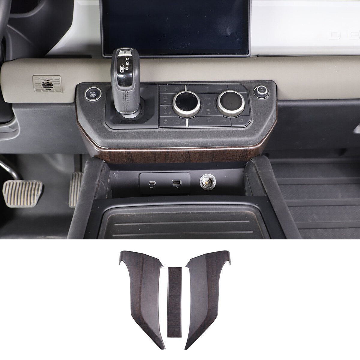 Smooth black ABS exterior rearview mirror protective cover suitable for LR for Range Rover Sport 14-17- v