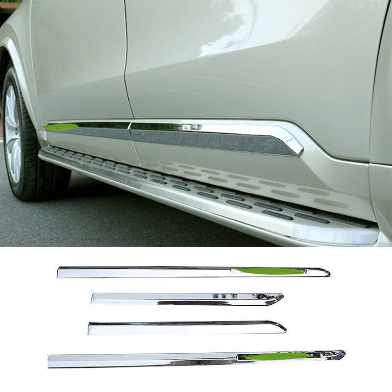 for Volvo XC90 2016-2021 New Chrome ABS Car Body Door Side Molding Sill Guard 4X