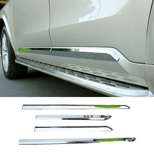 for Volvo XC90 2016-2021 New Chrome ABS Car Body Door Side Molding Sill Guard 4X