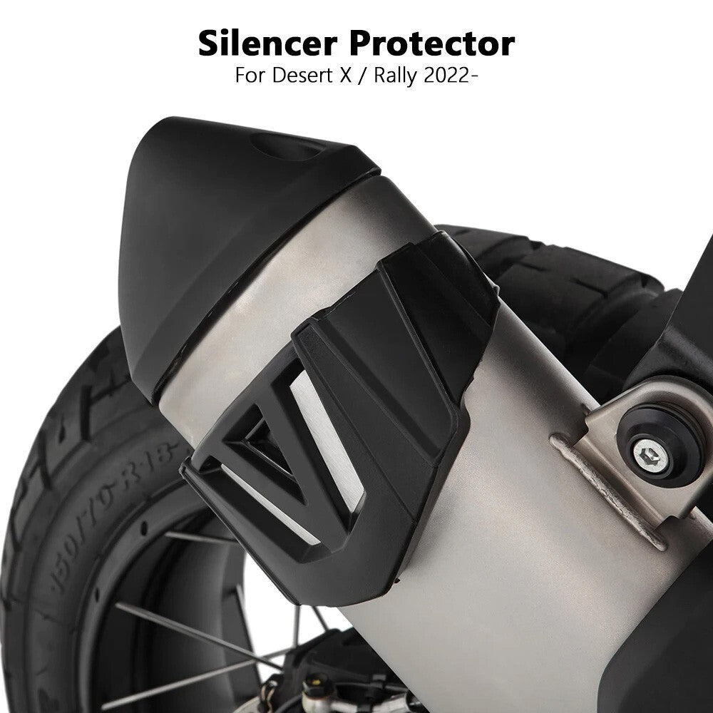 Motorcycle Exhaust Muffler Protector Heat Guard Cover for Ducati Desert X Rally