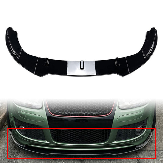 Black Front Bumper Lip Spoiler Splitter Fit for VW for Golf 5 for Jetta MK5 GLI 2003-2008