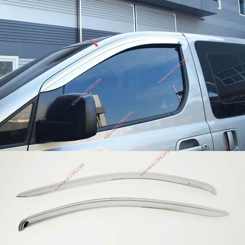 for Hyundai H1/Grand Starex 07-17 silver Sun Rain Guard Vent Shade Window Visors