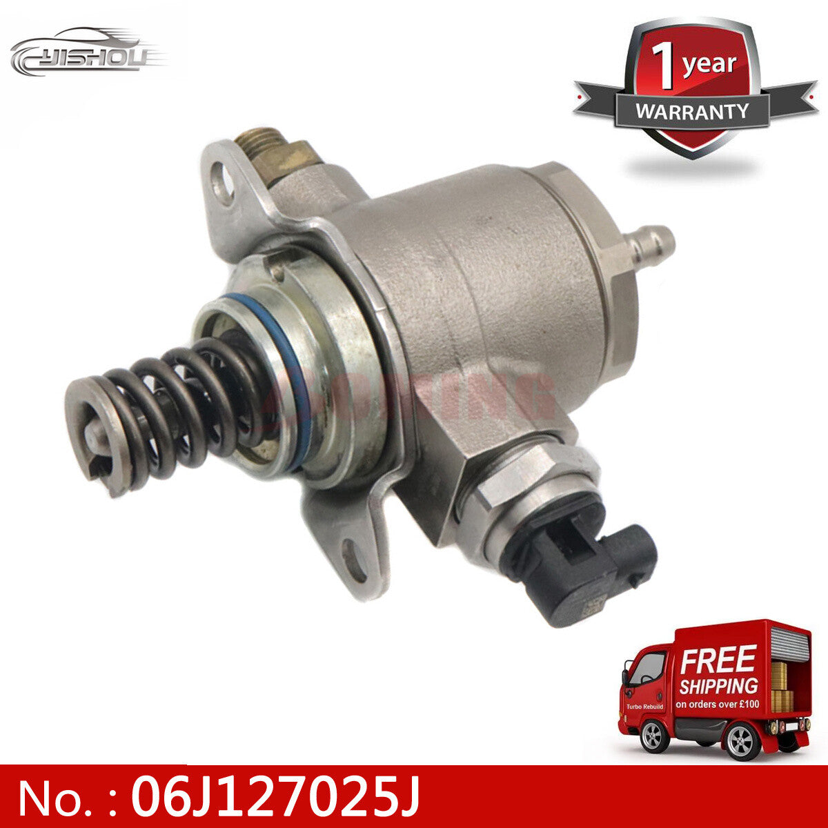 High-pressure fuel pump 06J127025E is suitable for Golf , for Passat , for Tiguan , for Audi A4, A6, TT 2.0TFSI.