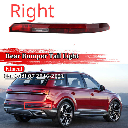 Right Side Rear Bumper Lower Tail Stop Lamp Light W/5 Bulbs for Audi Q7 16-2021 Q