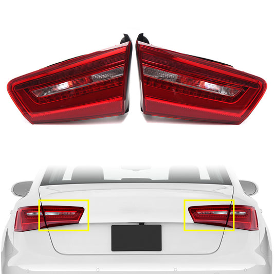 2x Inner Tail Turn Signal Light Rear Brake Warning Lamp Fit for Audi A6 C7 2012-2018