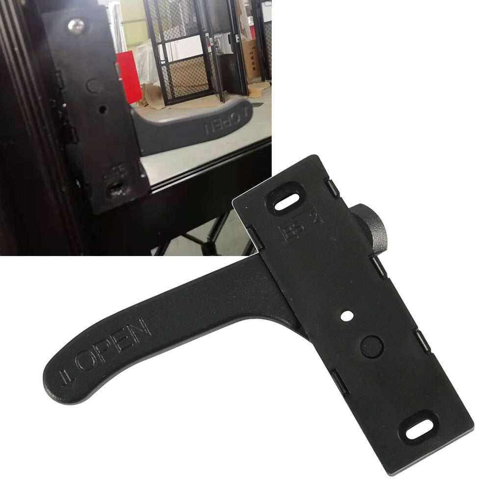 For Camper RV Screen Door Latch Right Hand Open Close Handle Kit Black Universal