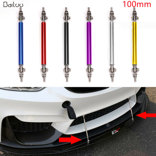 Adjustable Front Bumper Lip Splitter Strut Rod Tie Support Bar for Dodge 100mm Q