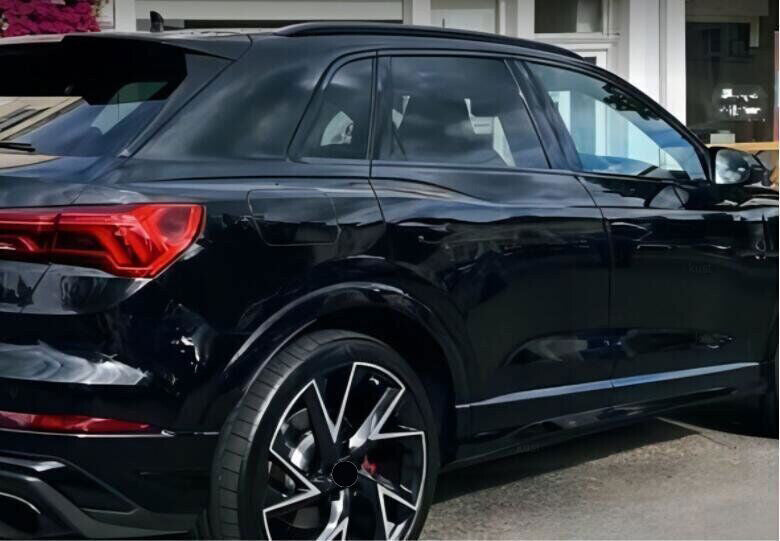 for Audi Q3 2019-2023 Black Steel Full Window Strip Sill Molding Cover Trim 10Pc