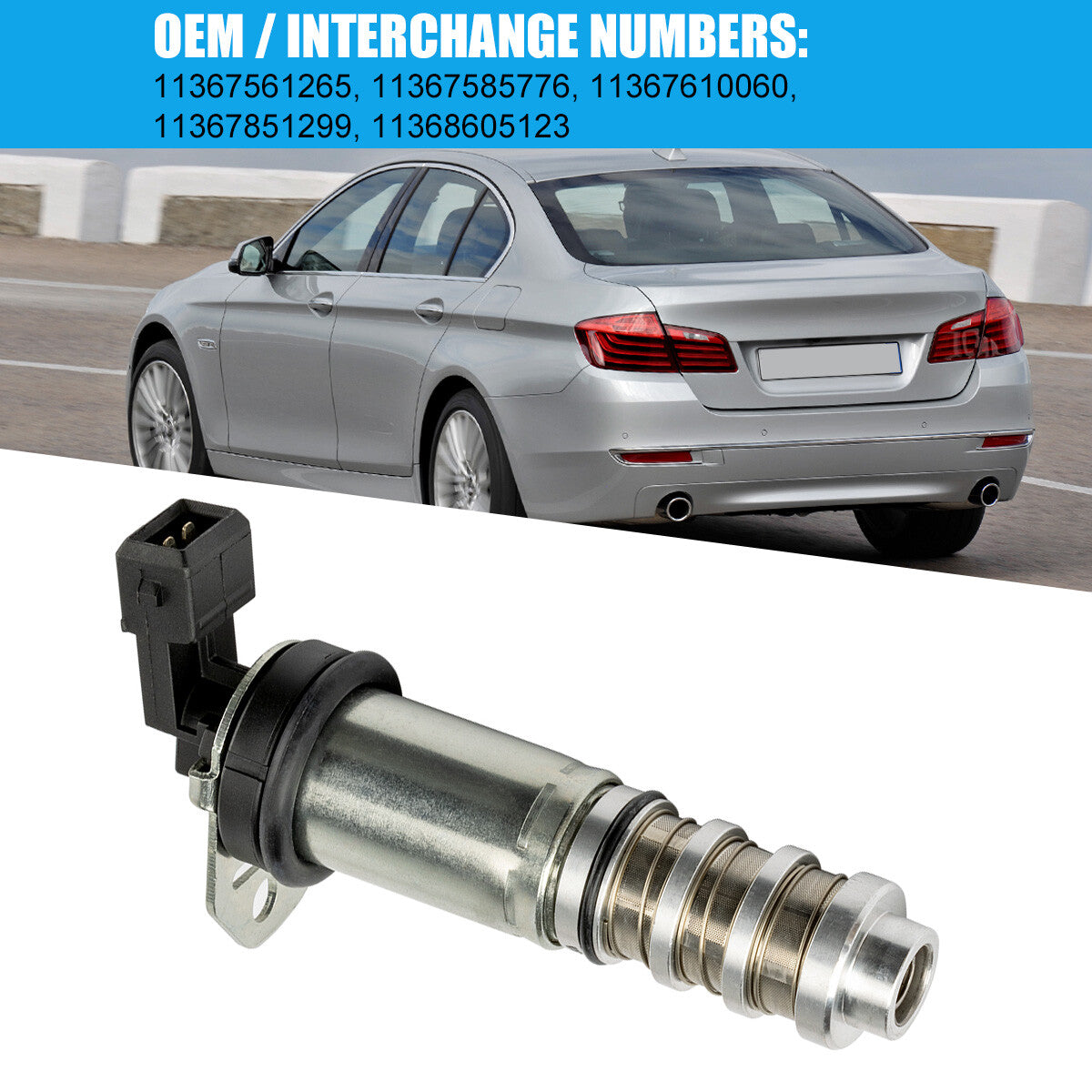 Variable Timing Solenoid Valve (VVT) for 335i, 535i, 550i, M3, X3, X5 (11368605123-) v