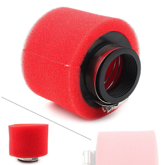 42mm Red Foam Air Filter for HONDA XR50 CRF50 KLX110 SDG SSR 125 150CC Vertical Q