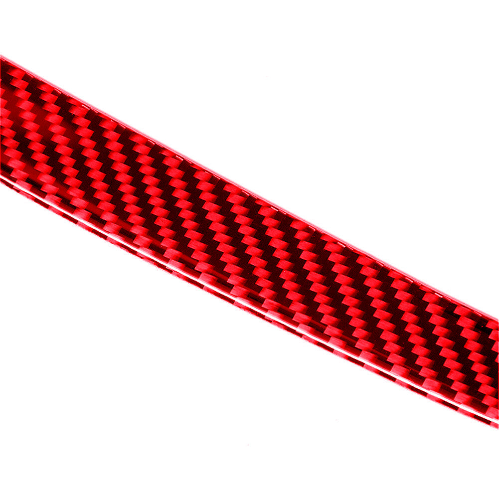2Pcs Red Carbon Fiber Headlight Eyebrows Trim Cover for VW for Golf MK7 2014-2019