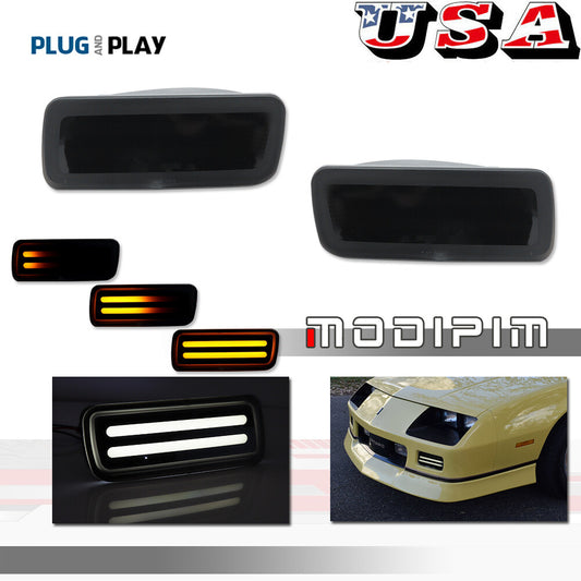 SWITCHBACK dynamic amber and white DRL/turn signal lights for 85-92 Camaro- v