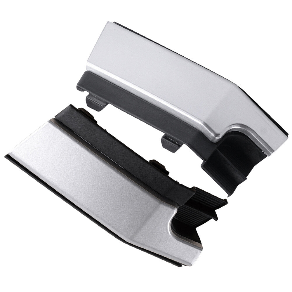 Left and Right Fit for Toyota Highlander 2017-2019 Front Bumper Tow Cap Cover Silver Q