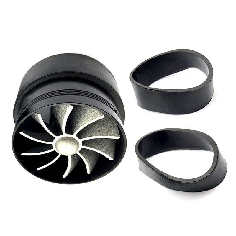 Automotive intake turbocharger, single fan engine fuel turbo economizer with cover, 2.5-2.9- n