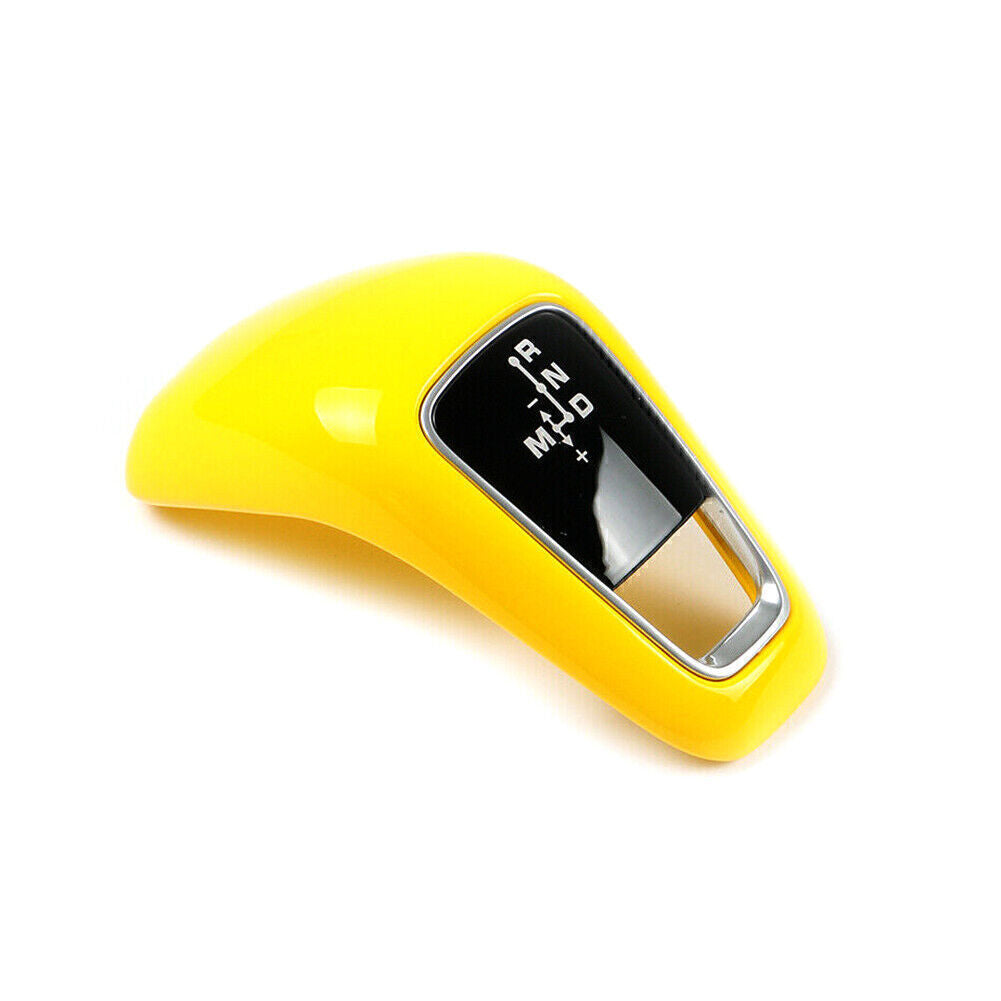 ABS Gear Shift Knob Cover Trim for Porsche for Cayenne 2018 2019 2020 2021 Yellow Q