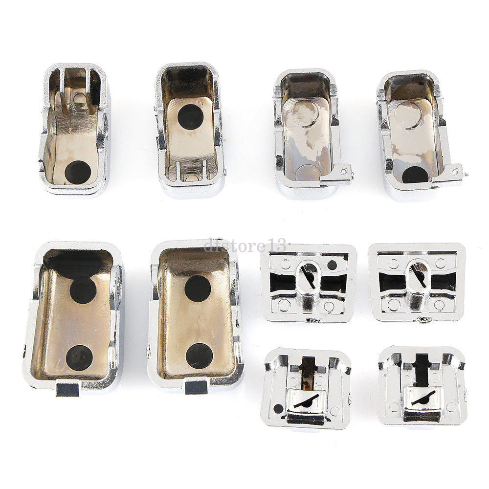 10-Piece Chrome-Plated Manual Switch Housing Cover for 96-13 for Harley Davidson Touring