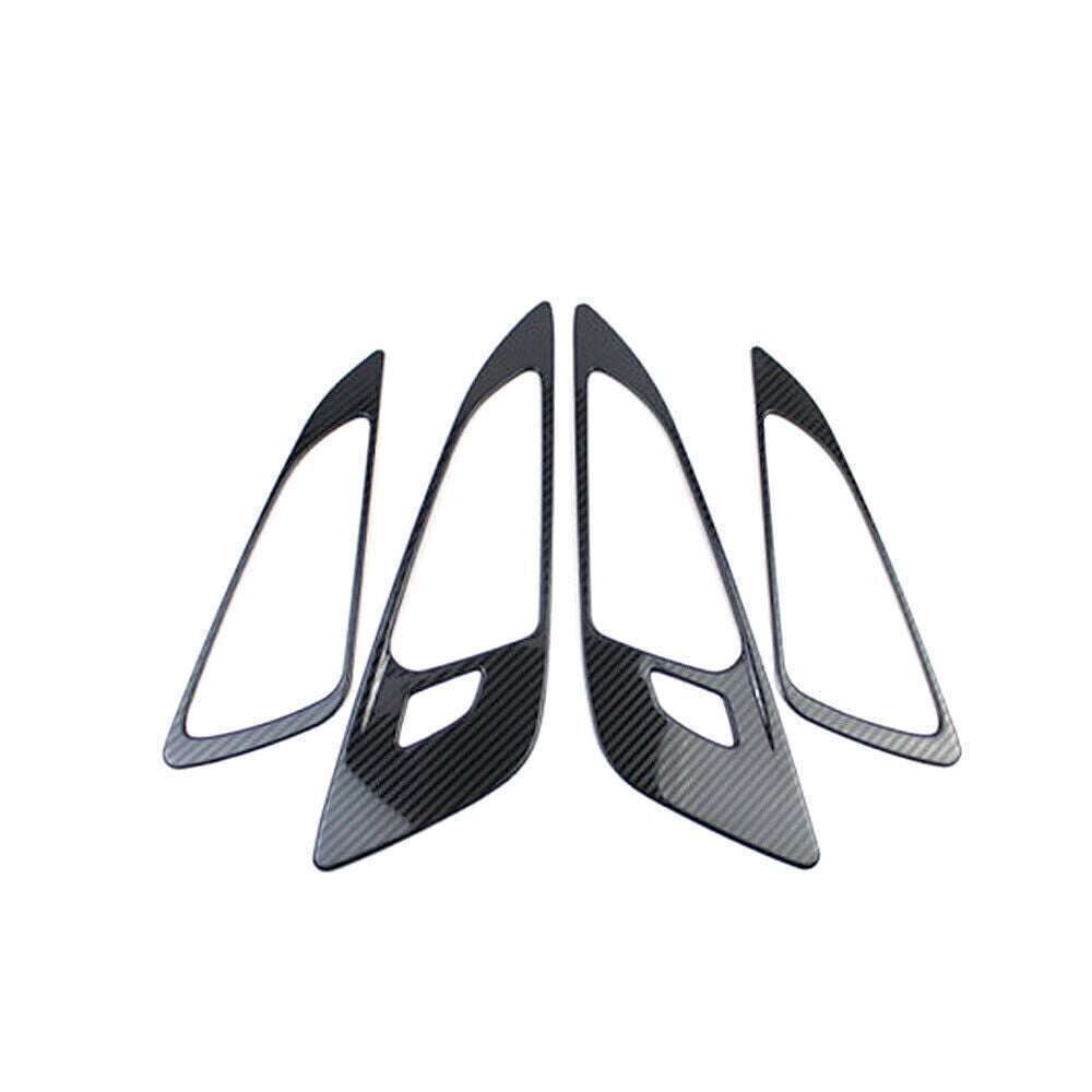 4X Steel Carbon Fiber Inner Door Handle Cover Trim for Chevrolet Malibu 2016-24