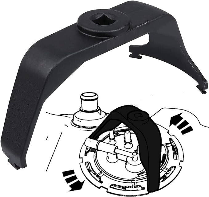 Multi-functional fuel pump removal tool wrench for removing car air caps - n