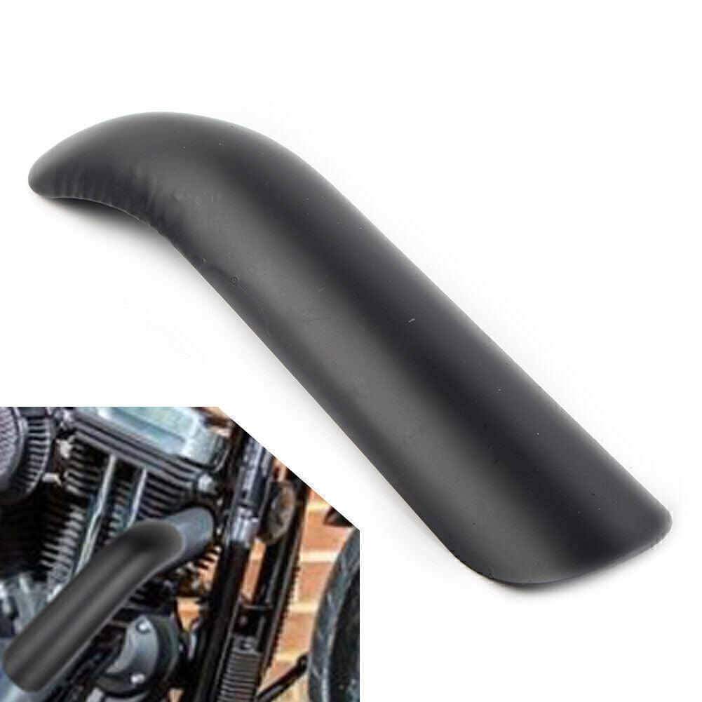 Motorcycle Black Exhaust Muffler Pipe Heat Shield Cover Heel Guard for Harley Q