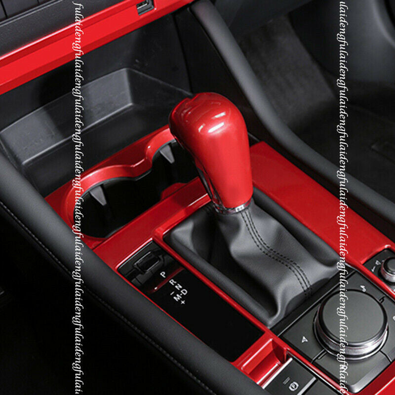 4Pcs Carbon Fiber Front Water Cup Holder Panel Cover for Sienna 2015-2020 v