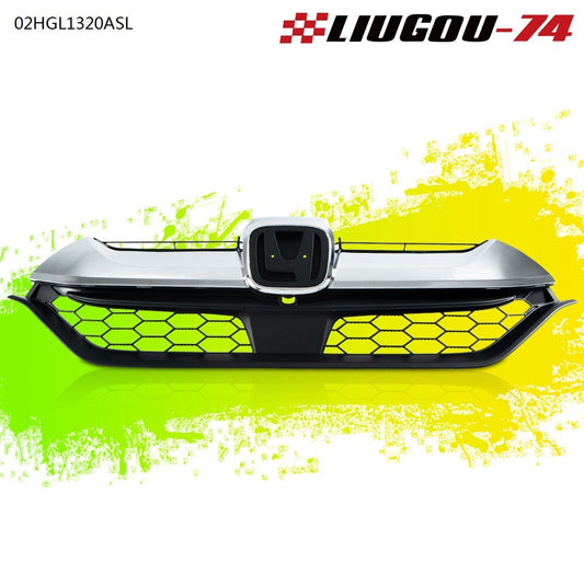 Fits 2017 - 2019 for Honda CRV CR-V Front Bumper Upper Grille Grid Grill for CHRome - v
