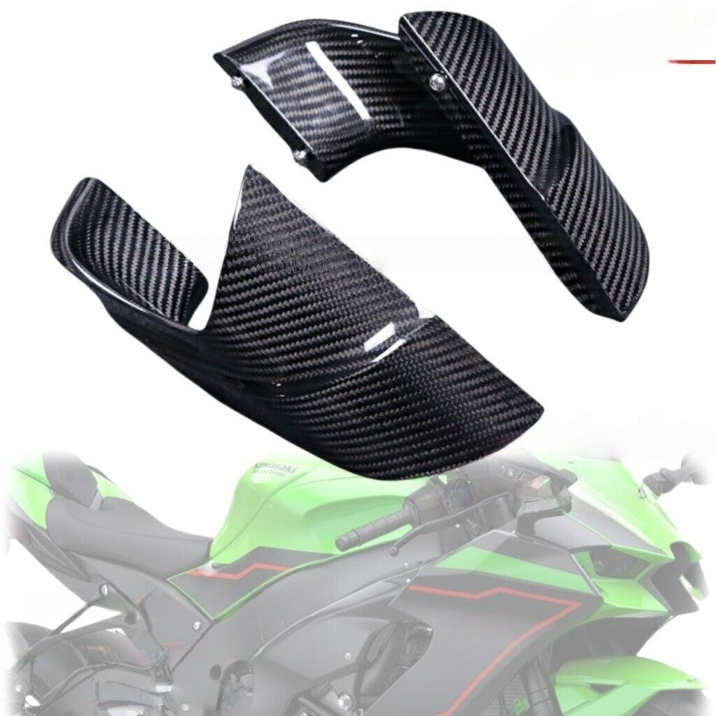 for Kawasaki ZX10R 2021-2024 Carbon Fiber Front Aerodynamic Spoiler Winglet Kits