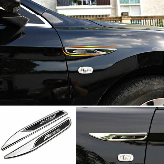 for Honda Accord 9th 2014-17 ABS Chrome Air Flow Vent Side Door Sticker Trim 2X