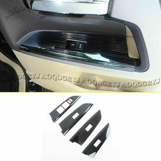 for Toyota for Land Cruiser LC200 2016-21 Black Window Lift Panel Switch Cover Trim