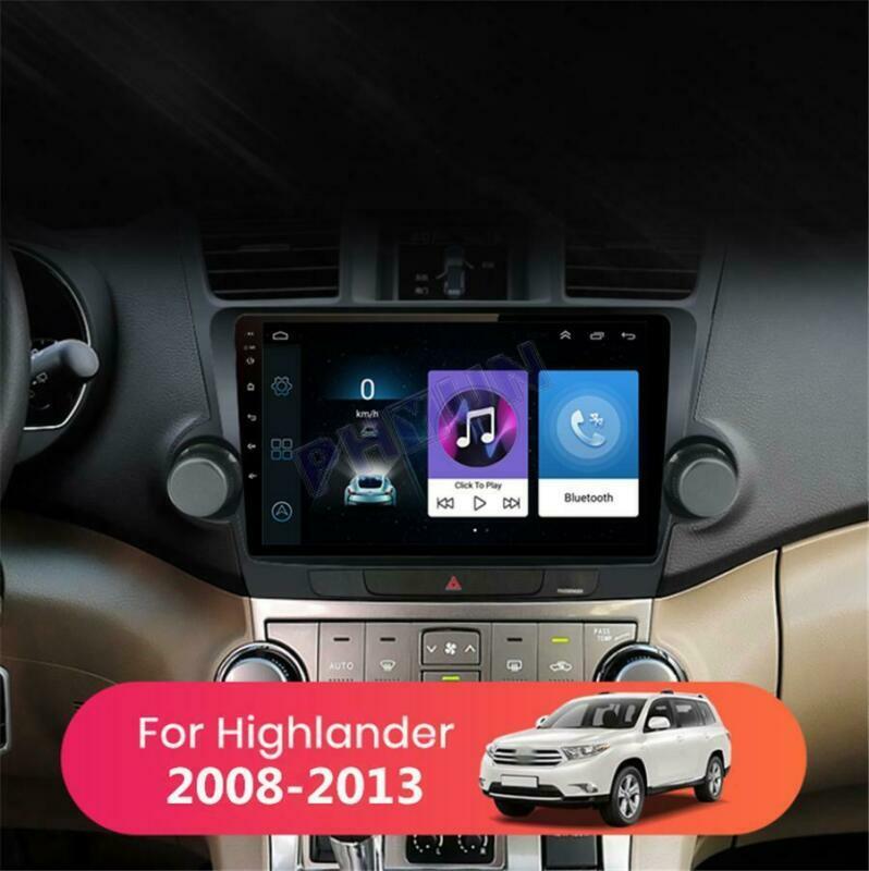 Compatible with 2008-13 Highlander Car Radio Player 10.1-inch Android 9.1 2GB + 32GB GPS- n
