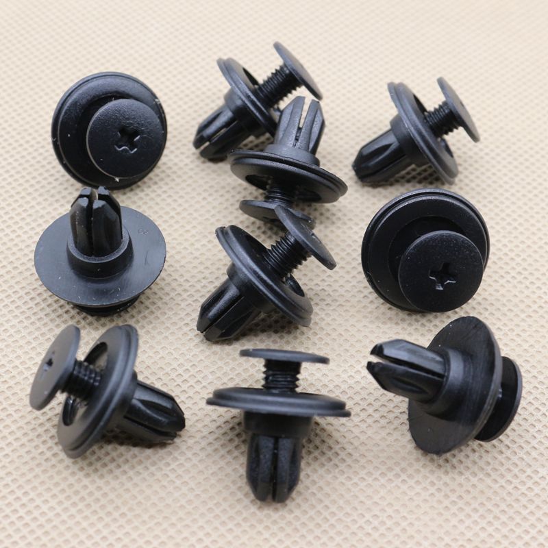 10-pack Bumper Fascia push-lock rivets for Japanese-made 0155303101