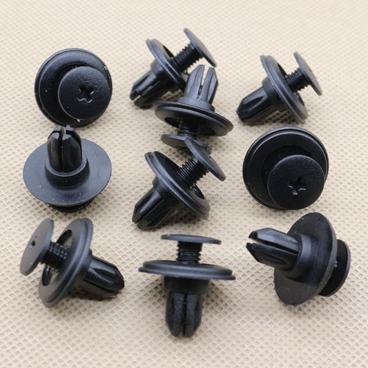 10-pack Bumper Fascia push-lock rivets for Japanese-made 0155303101