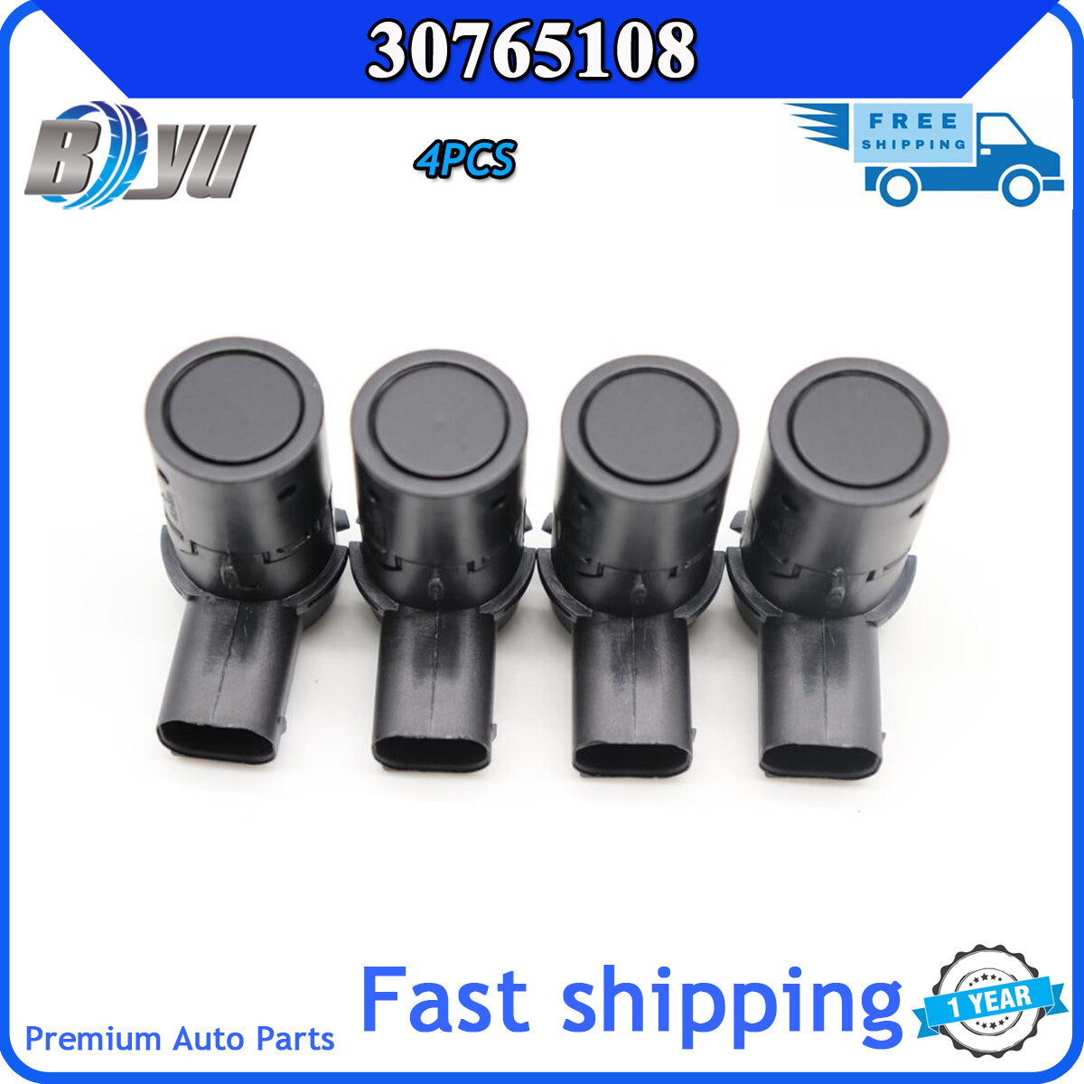 Parking sensor 30765108 is suitable for Volvo S40, S60, S80, C70, V50, V70, V70x, XC90, XC70, and for SAAB 4P-. v