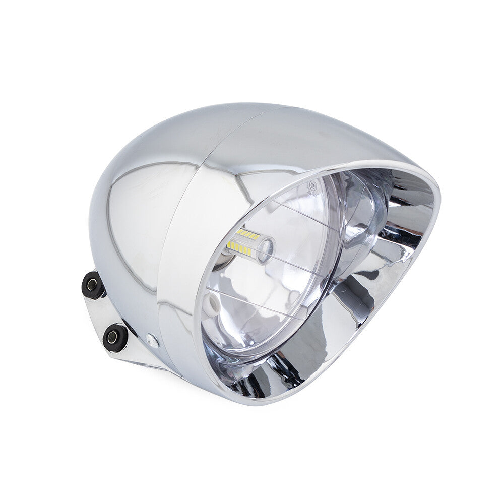 LED Chrome Bullet Headlight for Harley Cruise Chopper for Honda Steed Shadow Custom Q