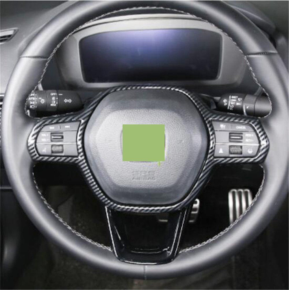 Carbon Fiber ABS Inner Steering Wheel Panel Cover for Honda for Civic 11th 2022 2023
