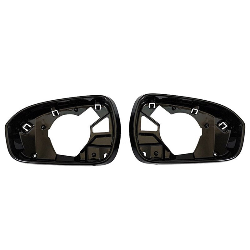 Pair Glossy black Side Mirror Frame Holder for Ford Fusion 2013-2020