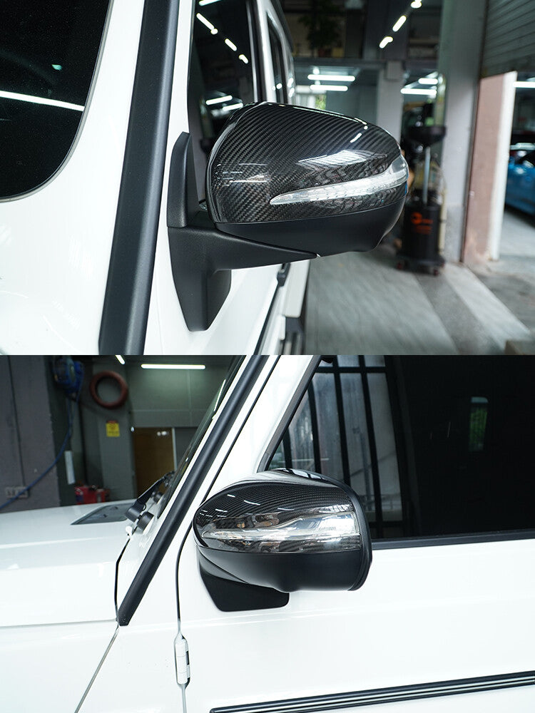 DRY carbon fiber side mirror covers suitable for W167 W464 GLE GLS G63 AMG 19+- n