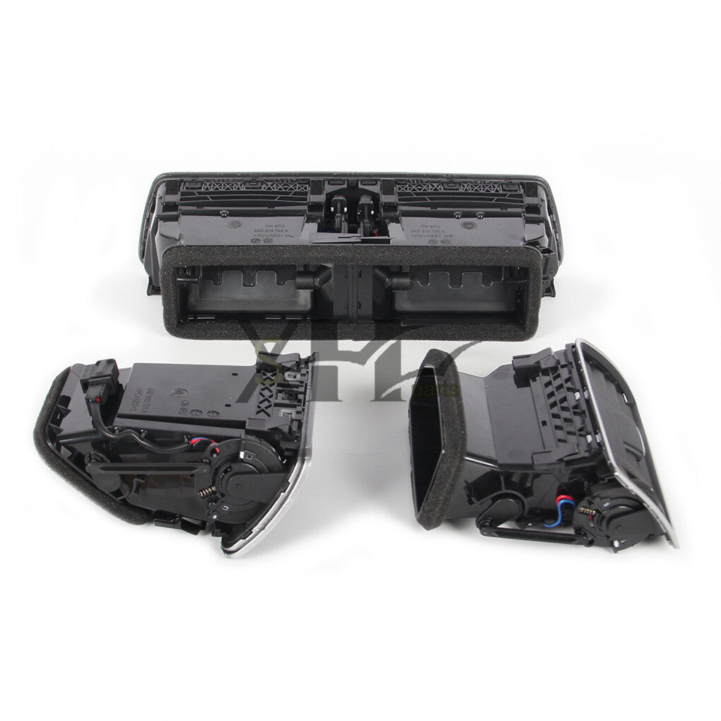 3pcs Dashboard AC Air Vent Kit Fit for VW CC for Passat 09-17 Q