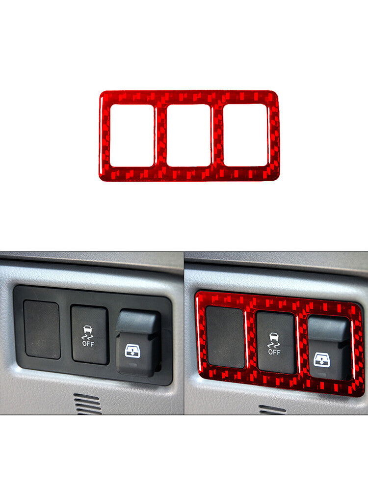 Red Steering Wheel Right Button Frame Trim Cover for Toyota Tundra 2007-2013