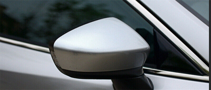 Silver Right Rearview Door Mirror Cover Shell Cap for Mazda 6 Atenza 2013-2017