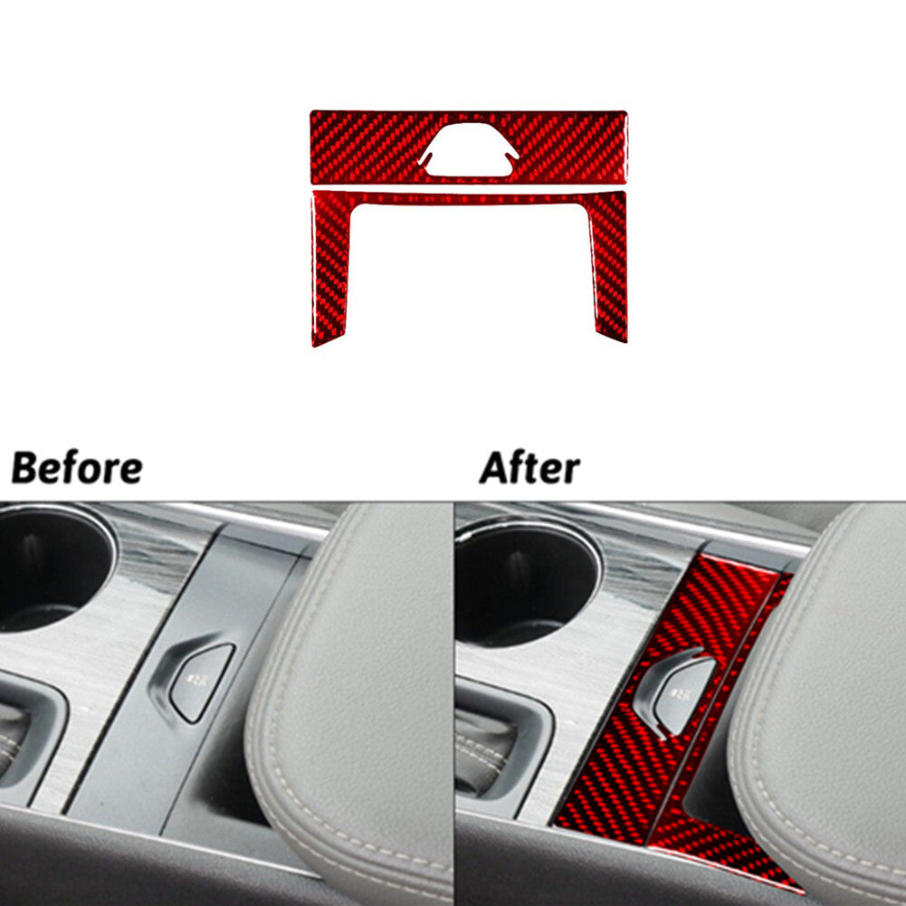 For M5 E39 1998-2003 Carbon Fiber Intrior Rear Air Vent Outlet Cover Trim v